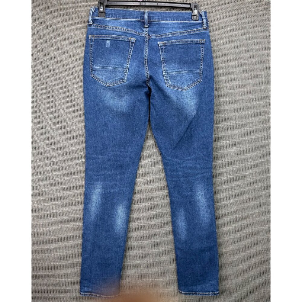 Arizona Jeans Advance Flex 360 Slim Mens Size 31x32 Blue Distressed Jeans - Picture 2 of 11
